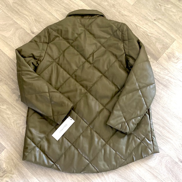 NWT - Calvin Klein olive green puffer jacket - Picture 3 of 3